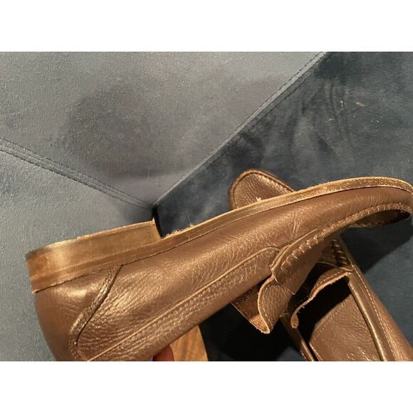 Sandrino By Sandro Moscoloni Placido Leather Penny Loafers 10.5D Shoes Brown - Picture 14 of 16